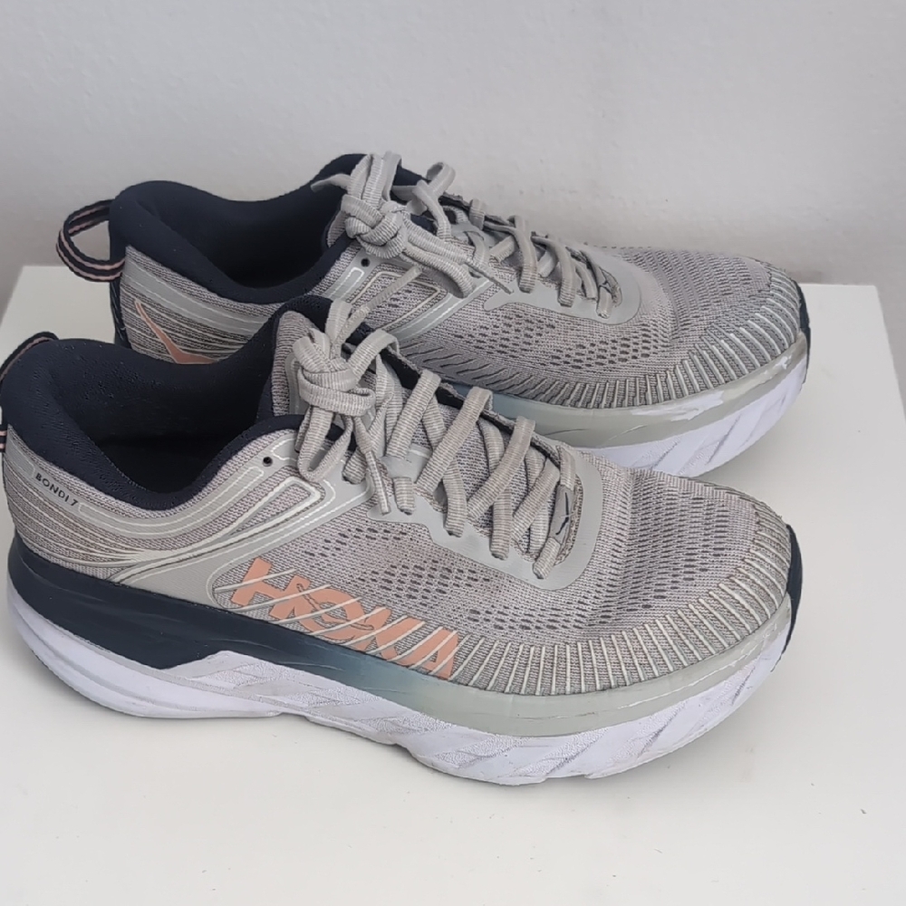 Hoka Gray and Black Women's Sneakers